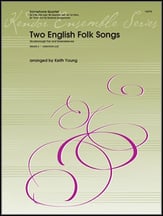 Two English Folk Songs SATB or AATB Saxophone Quartet cover